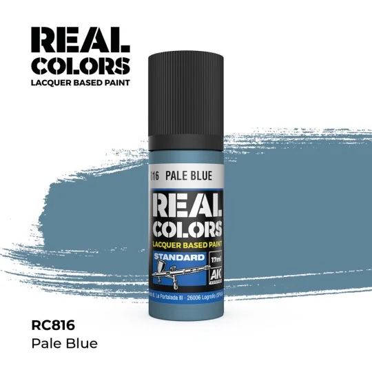 Real Colors: Pale Blue 17 ml. - AK Interactive RC816