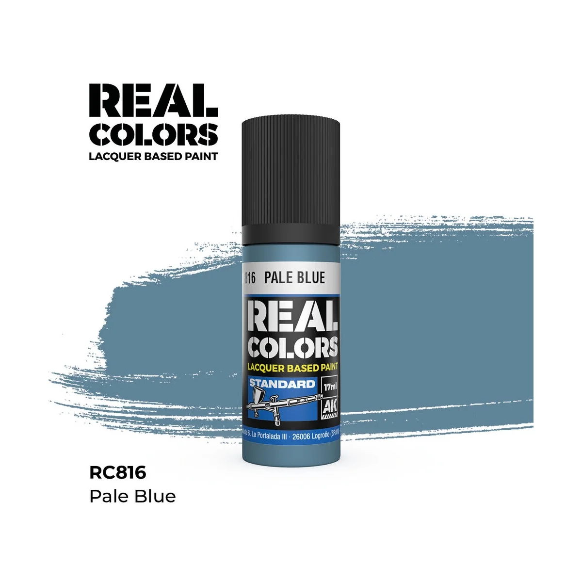 Real Colors: Pale Blue 17 ml. - AK Interactive RC816
