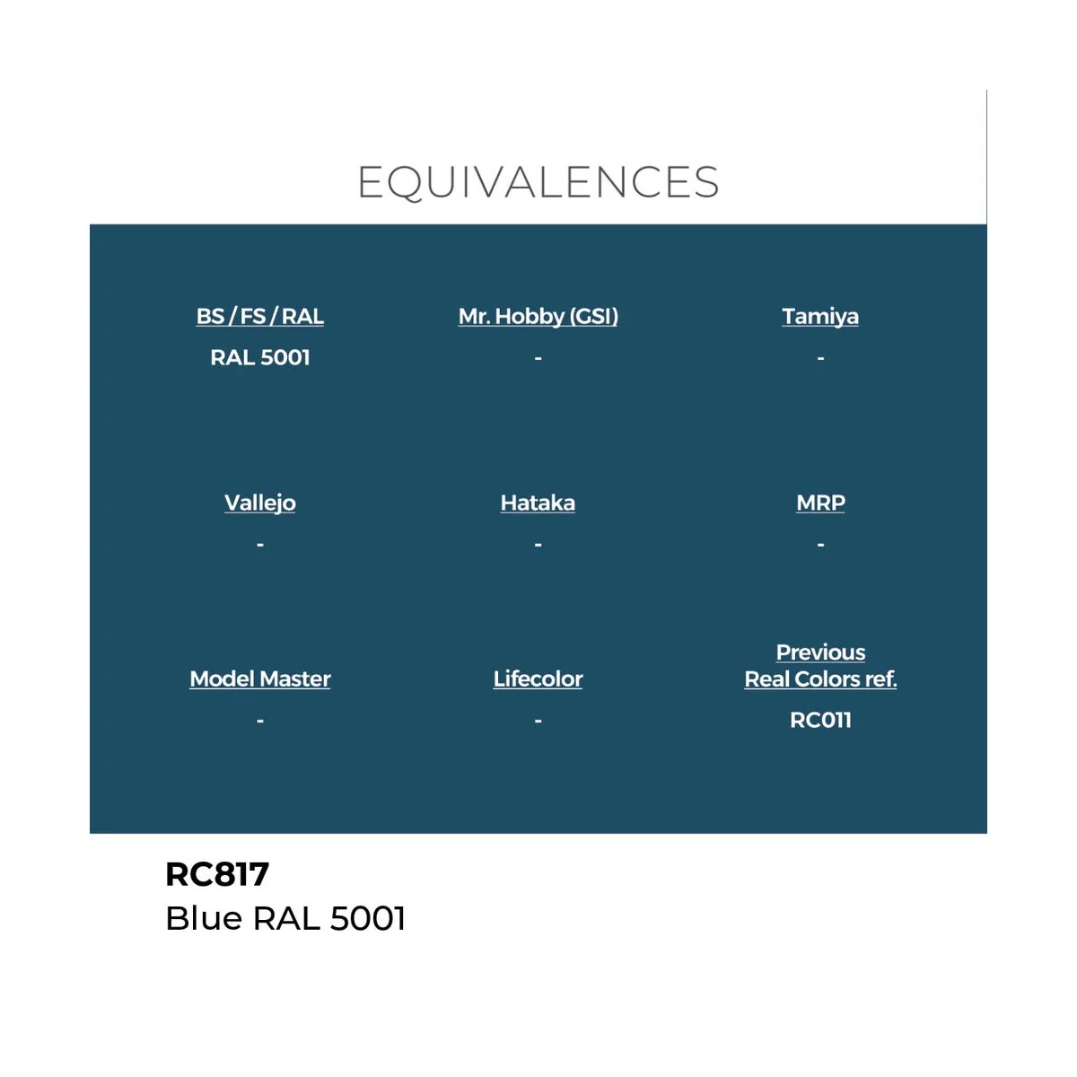 Real Colors: Blue RAL 5001 17 ml. - AK Interactive RC817