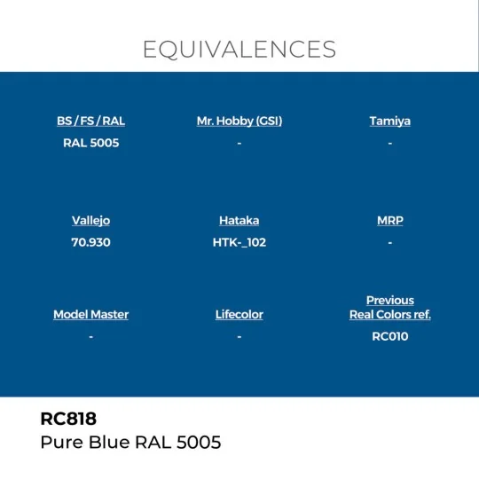 Real Colors: Pure Blue RAL 5005 17 ml. - AK Interactive RC818