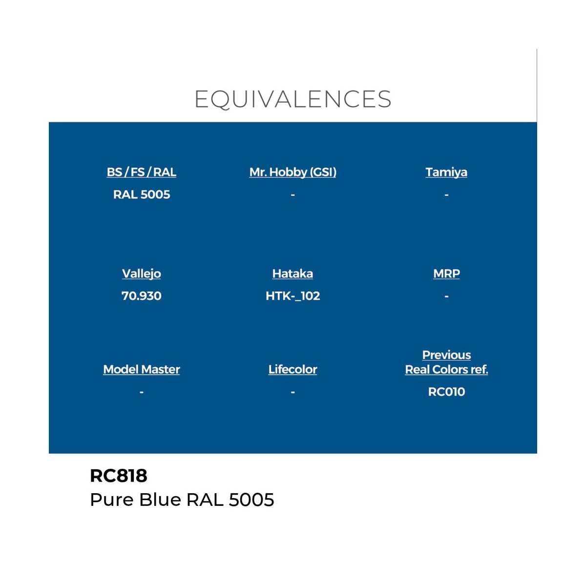 Real Colors: Pure Blue RAL 5005 17 ml. - AK Interactive RC818