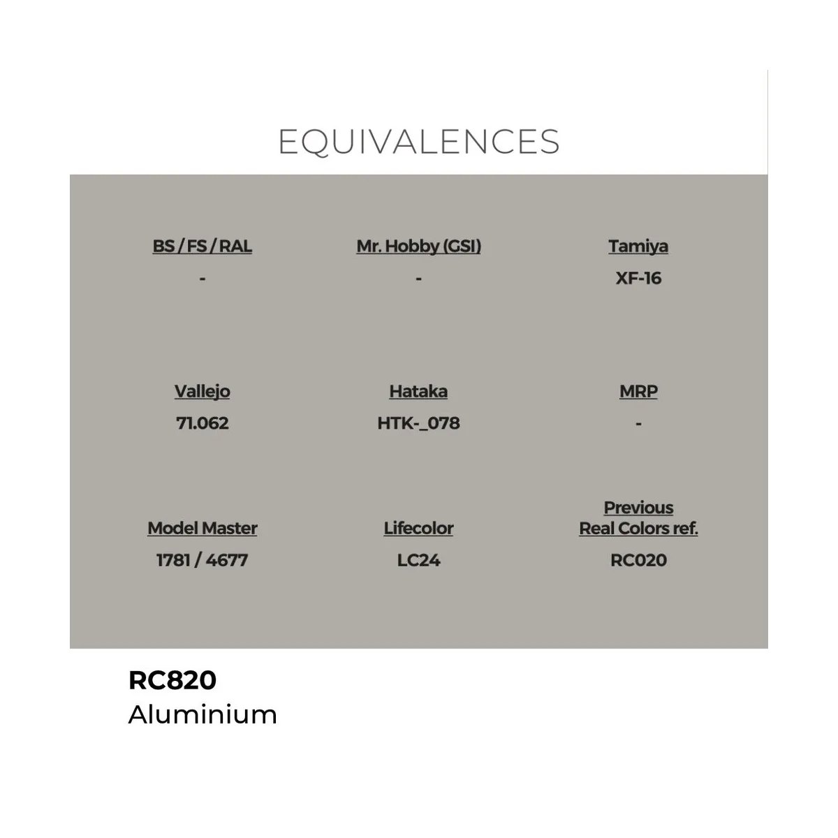 Real Colors: Aluminium 17 ml. - AK Interactive RC820