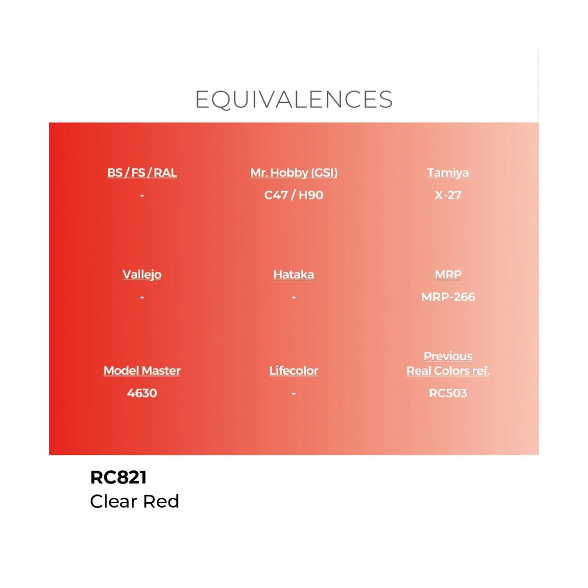 Real Colors: Clear Red 17 ml. - AK Interactive RC821