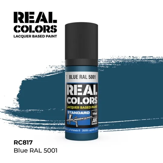 Real Colors: Blue RAL 5001 17 ml. - AK Interactive RC817