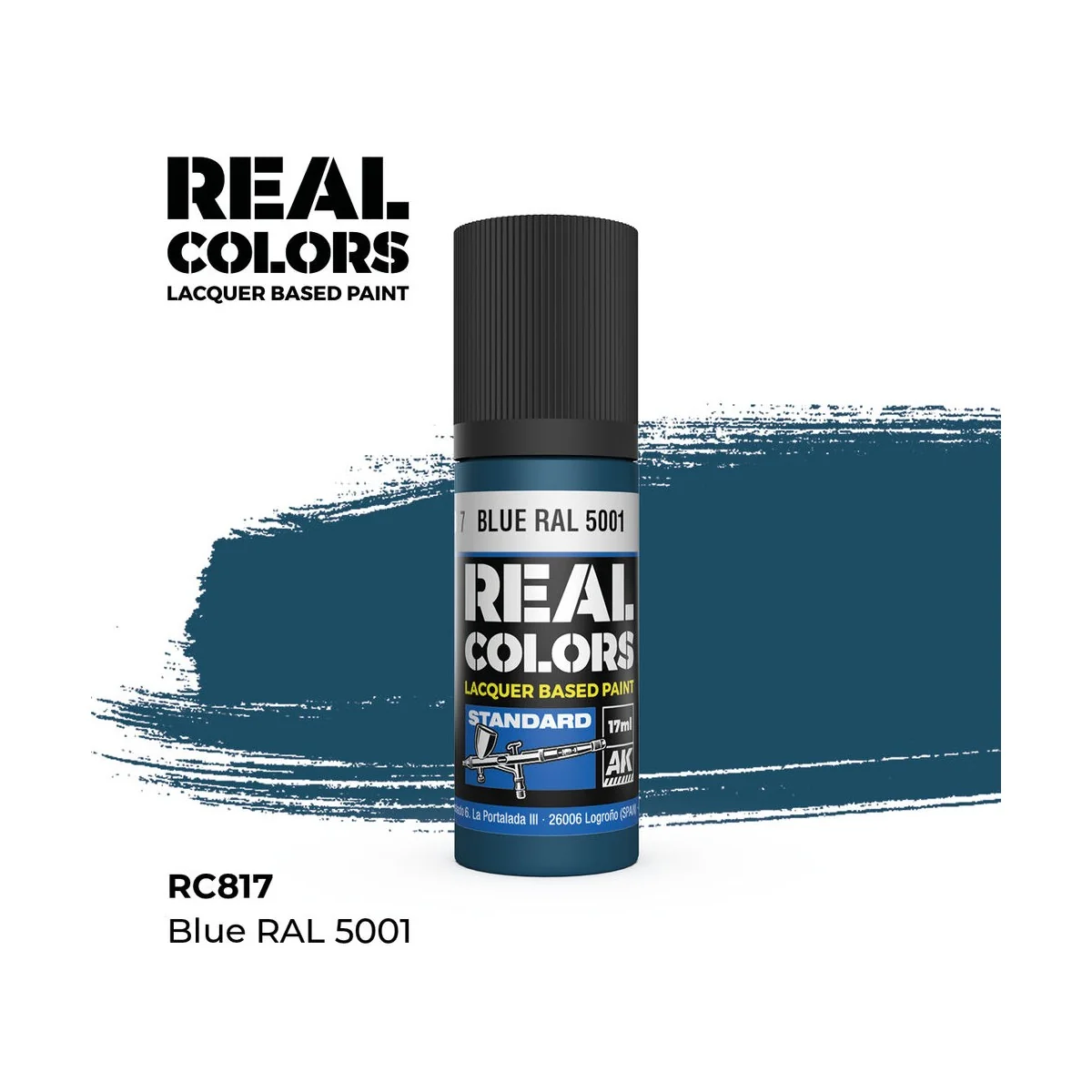 Real Colors: Blue RAL 5001 17 ml. - AK Interactive RC817