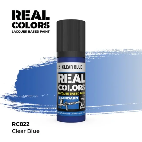 Real Colors: Clear Blue 17 ml. - AK Interactive RC822