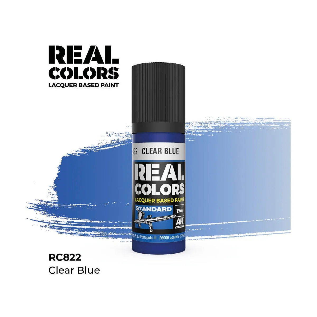 Real Colors: Clear Blue 17 ml. - AK Interactive RC822