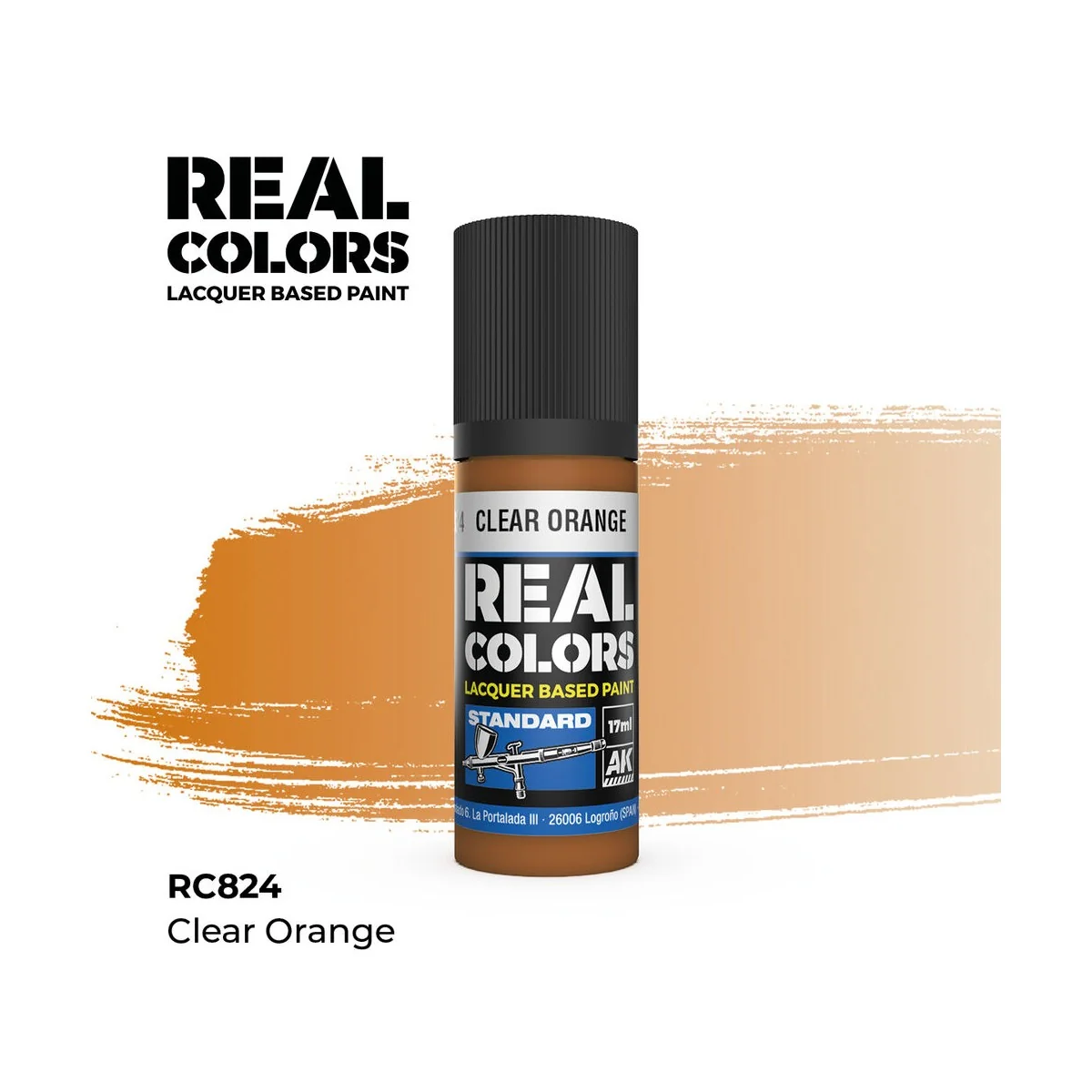 Real Colors: Clear Orange 17 ml. - AK Interactive RC824