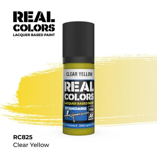 Real Colors: Clear Yellow 17 ml. - AK Interactive RC825