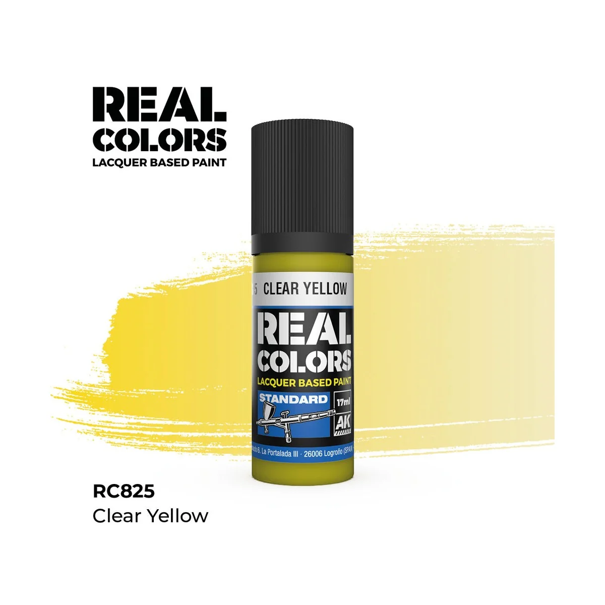 Real Colors: Clear Yellow 17 ml. - AK Interactive RC825