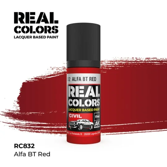 Real Colors: Alfa BT Red 17 ml. - AK Interactive RC832