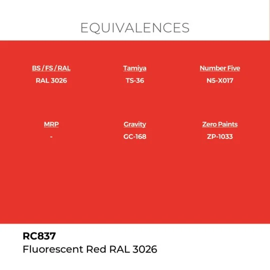 Real Colors: Fluorescent Red RAL 3026 17 ml. - AK Interactive RC837