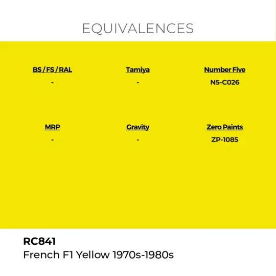 Real Colors: French F1 Yellow 1970s-1980s 17ml. - AK Interactive RC841