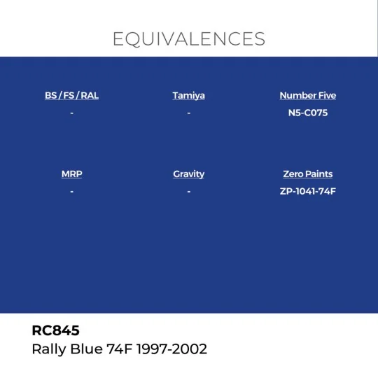 Real Colors: Rally Blue 74F 1997-2002 17 ml. - AK Interactive RC845