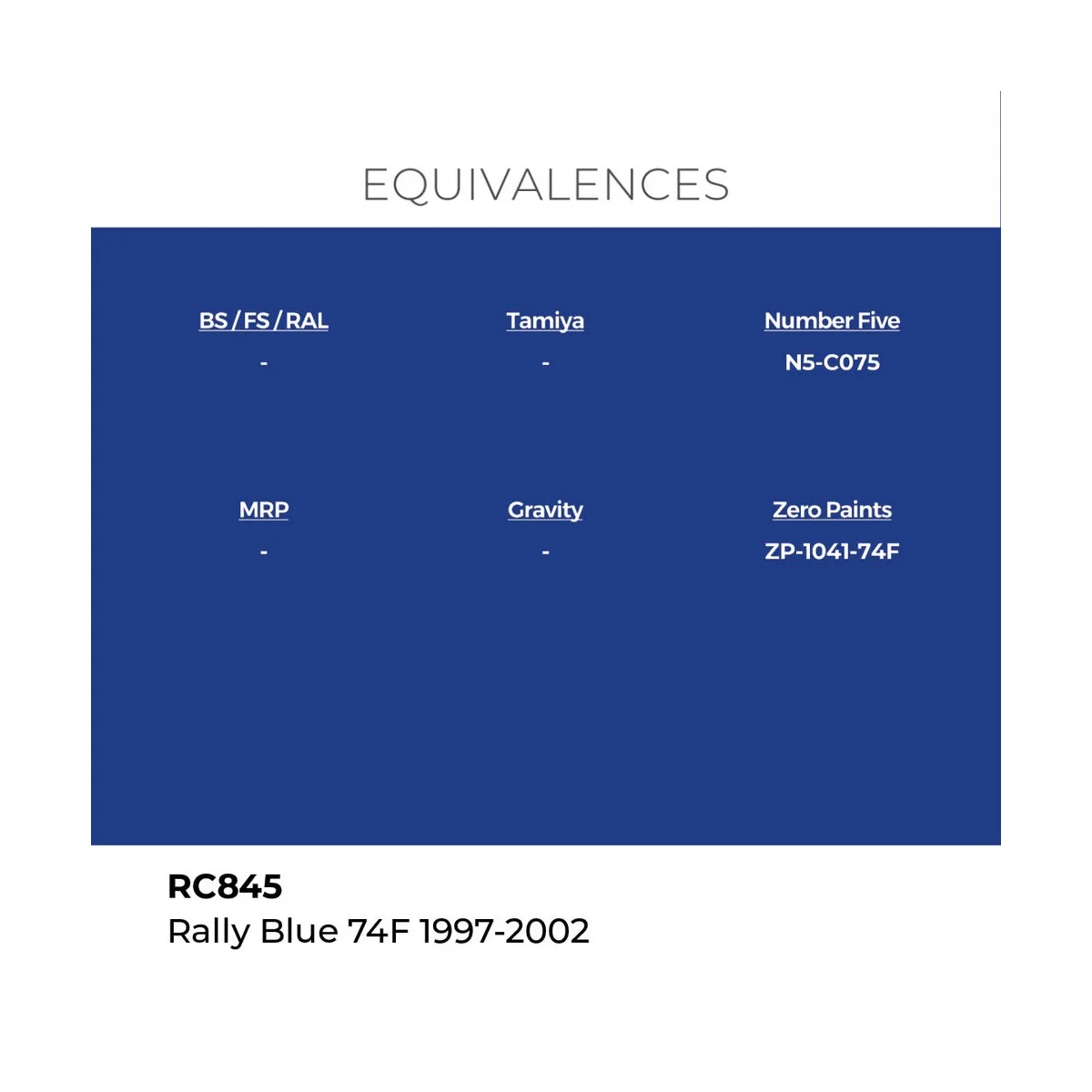 Real Colors: Rally Blue 74F 1997-2002 17 ml. - AK Interactive RC845