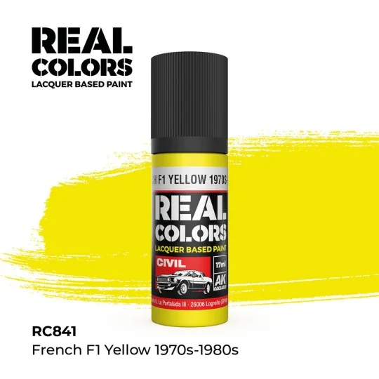 Real Colors: French F1 Yellow 1970s-1980s 17ml. - AK Interactive RC841