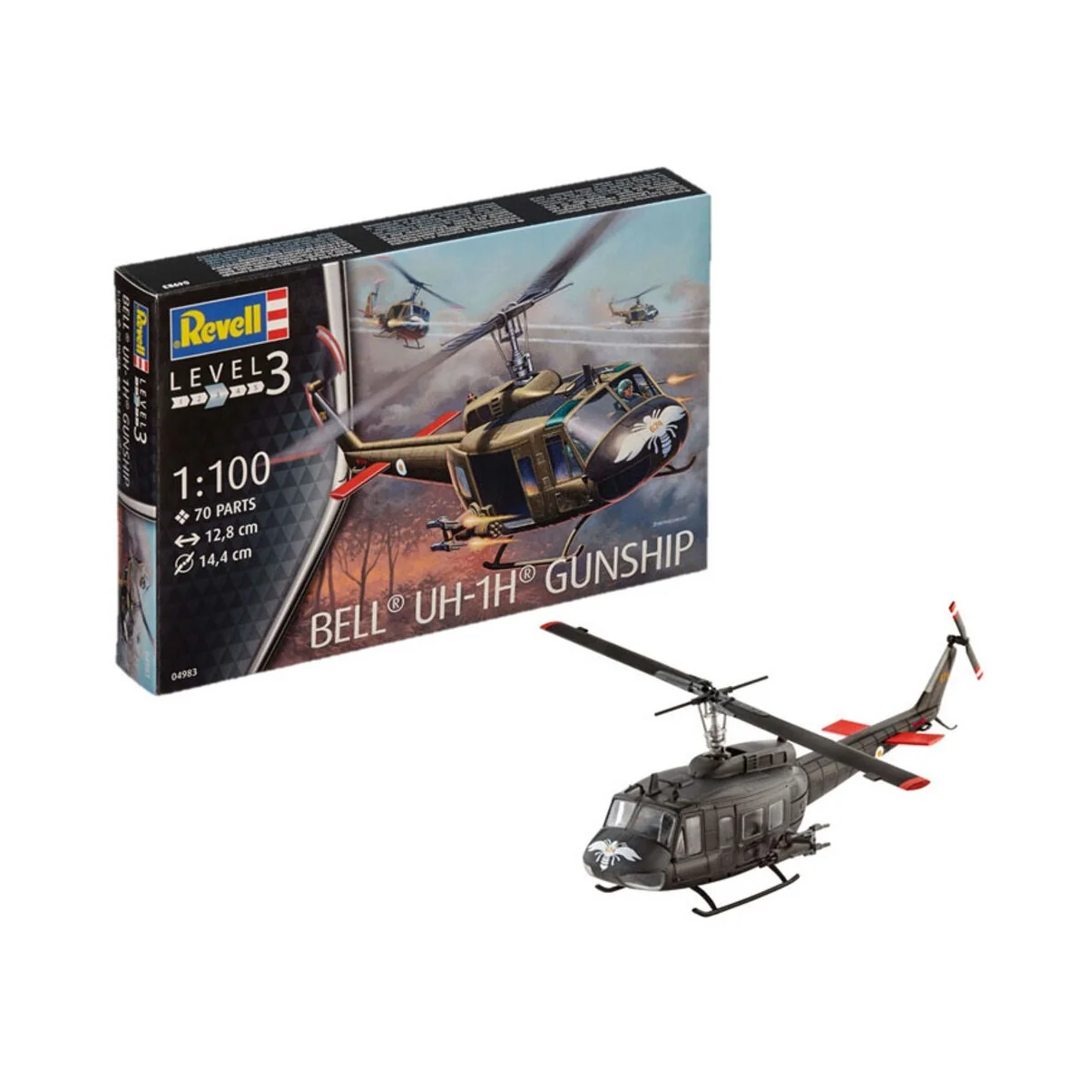 Bell UH-1H Gunship, 1/100 - Revell 04983