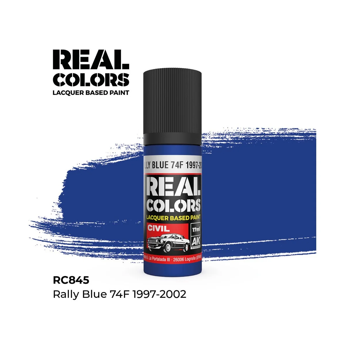 Real Colors: Rally Blue 74F 1997-2002 17 ml. - AK Interactive RC845