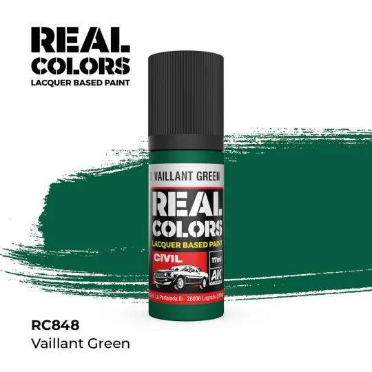 Real Colors: Vaillant Green 17 ml. - AK Interactive RC848