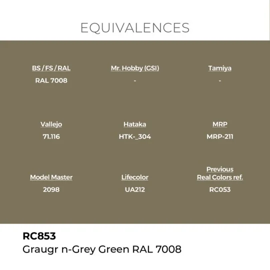 Real Colors: Graugrün-Grey Green RAL 7008 17 ml. - AK Interactive R...