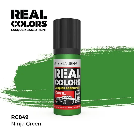 Real Colors: Ninja Green 17 ml. - AK Interactive RC849