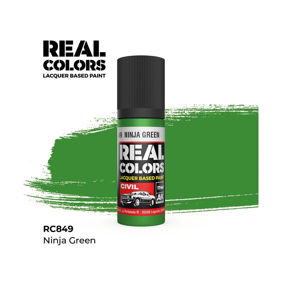 Real Colors: Ninja Green 17 ml. - AK Interactive RC849