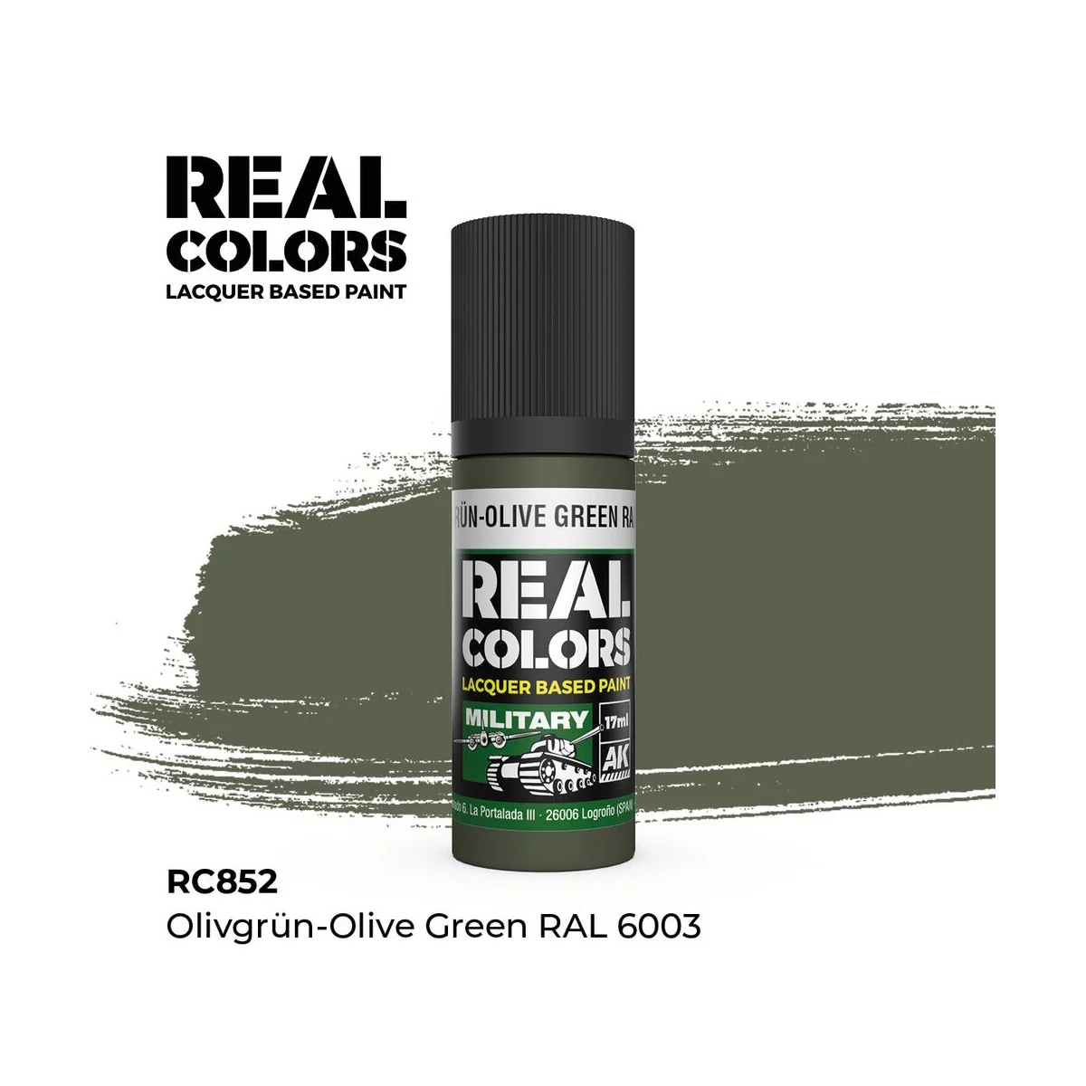 Real Colors: Olivgrün-Olive Green RAL 6003 17 ml. - AK Interactive ...