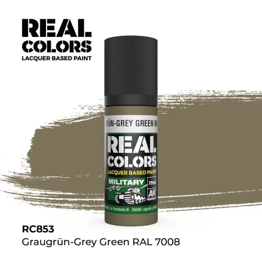 Real Colors: Graugrün-Grey Green RAL 7008 17 ml. - AK Interactive R...