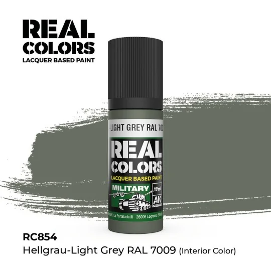 Real Colors: Hellgrau-Light Grey RAL 7009 (interior color) 17 m - A...