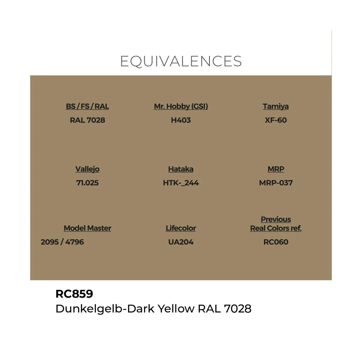 Real Colors: Dunkelgelb-Dark Yellow RAL 7028 17 ml. - AK Interactiv...