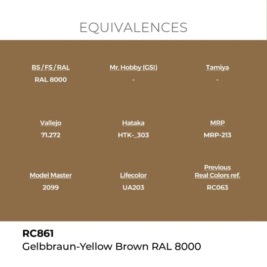 Real Colors: Gelbbraun-Yellow Brown RAL 8000 17 ml. - AK Interactiv...