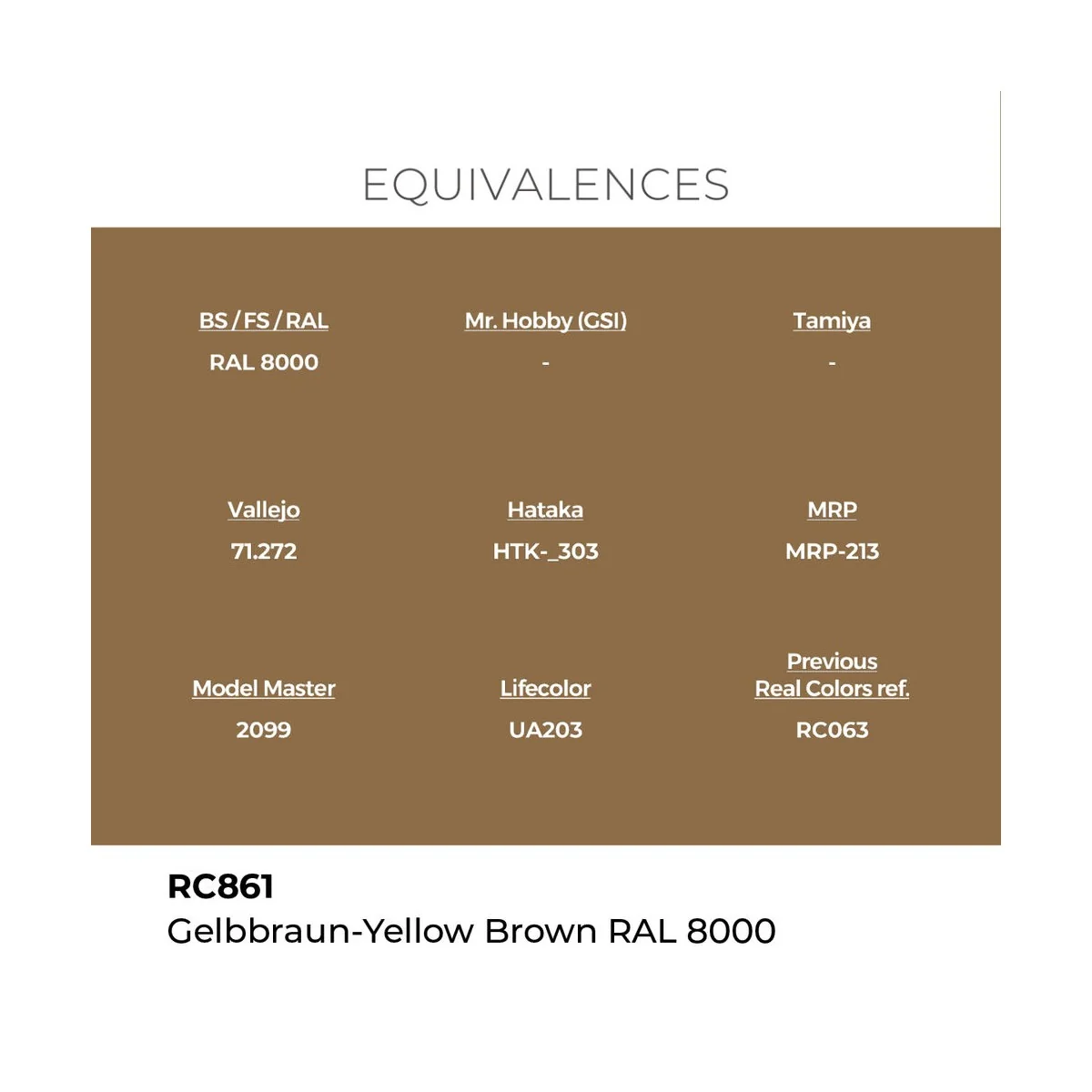 Real Colors: Gelbbraun-Yellow Brown RAL 8000 17 ml. - AK Interactiv...