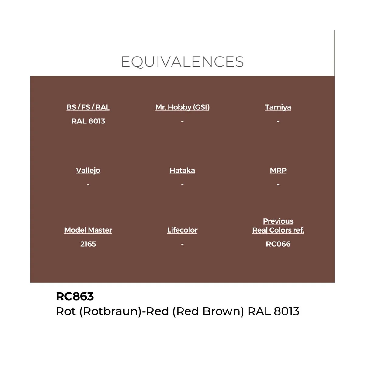 Real Colors: Rot (Rotbraun)-Red Brown RAL 8013 17 ml. - AK Interact...