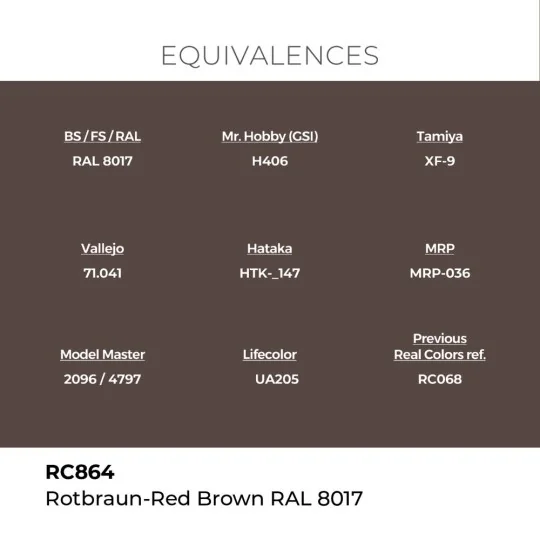 Real Colors: Rotbraun-Red Brown RAL 8017 17 ml. - AK Interactive RC864