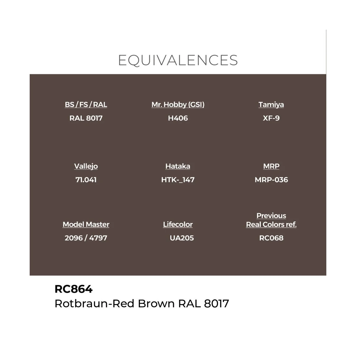 Real Colors: Rotbraun-Red Brown RAL 8017 17 ml. - AK Interactive RC864