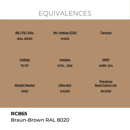 Real Colors: Braun-Brown RAL 8020 17 ml. - AK Interactive RC865