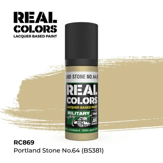 Real Colors: Portland Stone No.64 (BS381) 17 ml. - AK Interactive R...