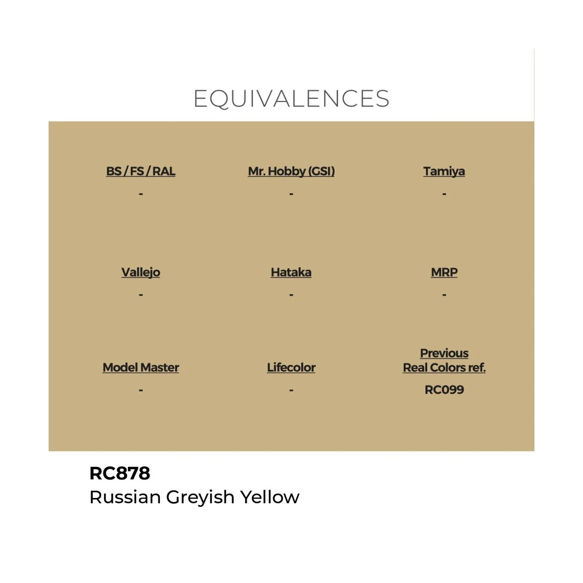 Real Colors: Russian Greyish Yellow 17 ml. - AK Interactive RC878