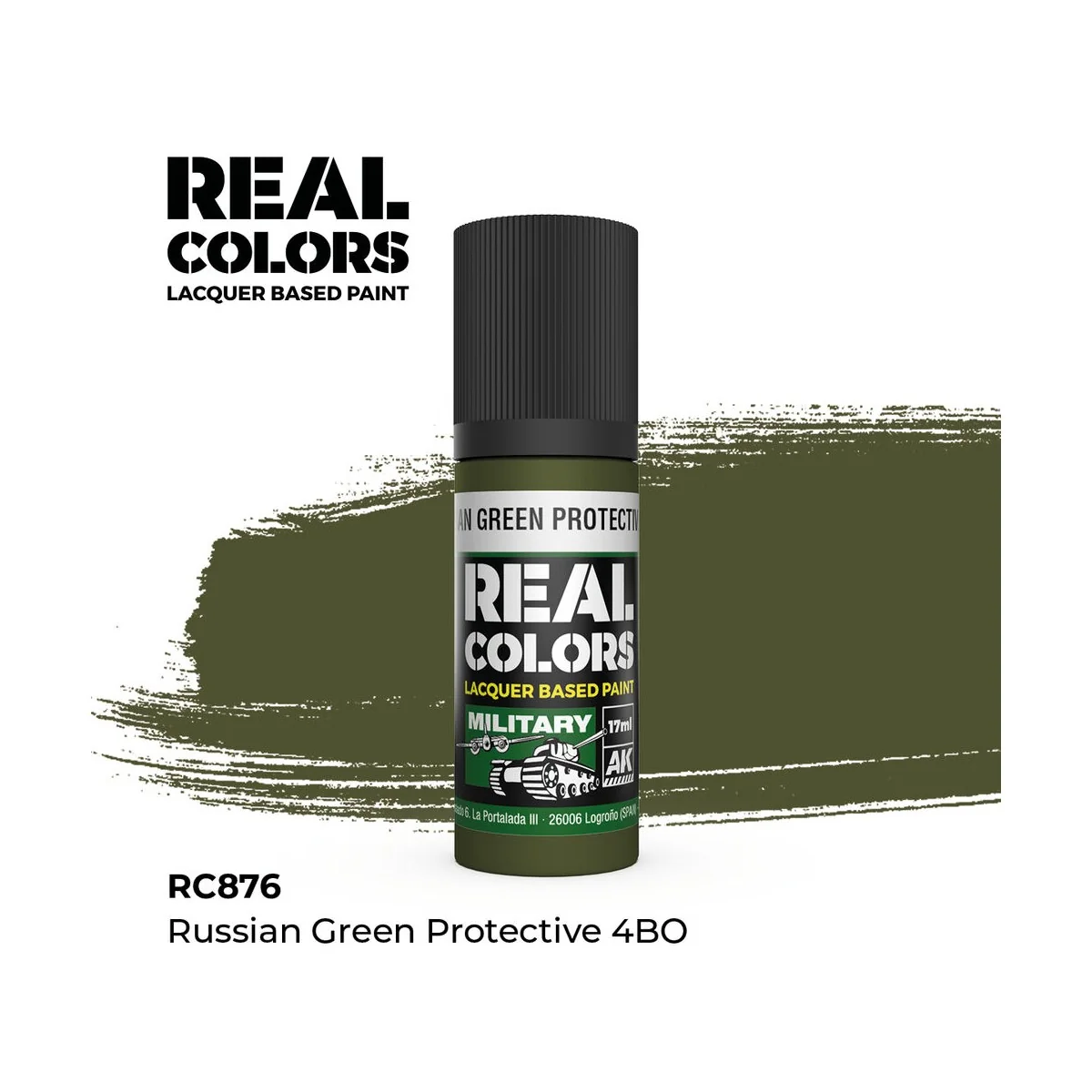 Real Colors: Russian Green Protective 4BO 17 ml. - AK Interactive R...