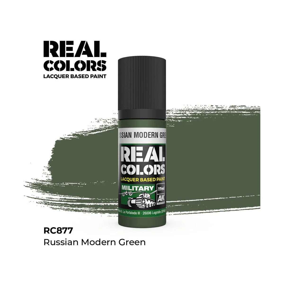 Real Colors: Russian Modern Green 17 ml. - AK Interactive RC877