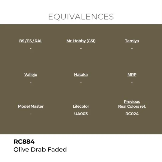 Real Colors: Olive Drab Faded 17 ml. - AK Interactive RC884