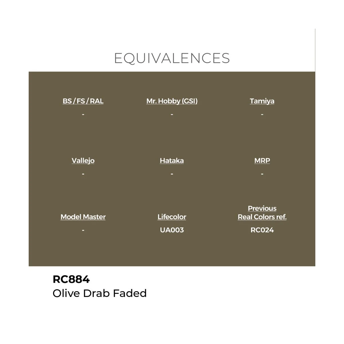 Real Colors: Olive Drab Faded 17 ml. - AK Interactive RC884