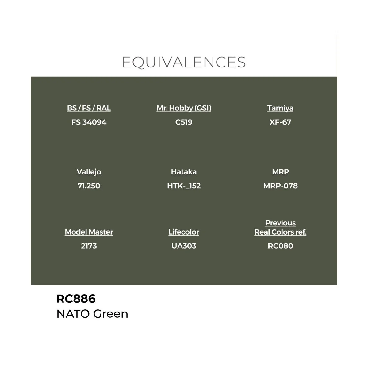 Real Colors: NATO Green 17 ml. - AK Interactive RC886