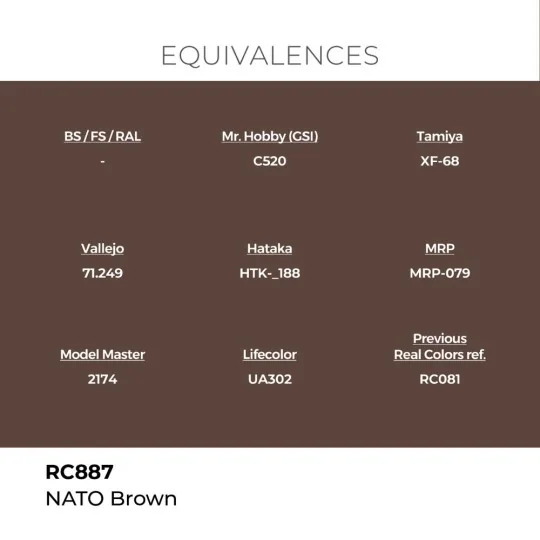 Real Colors: NATO Brown 17 ml. - AK Interactive RC887