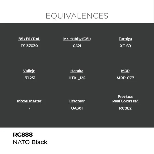 Real Colors: NATO Black 17 ml. - AK Interactive RC888