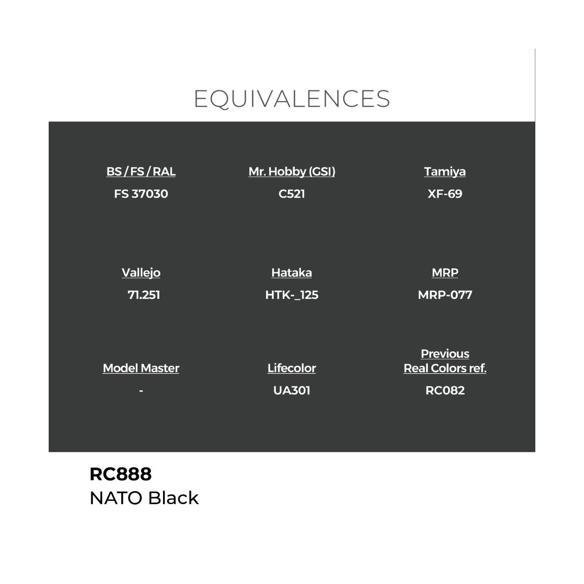 Real Colors: NATO Black 17 ml. - AK Interactive RC888