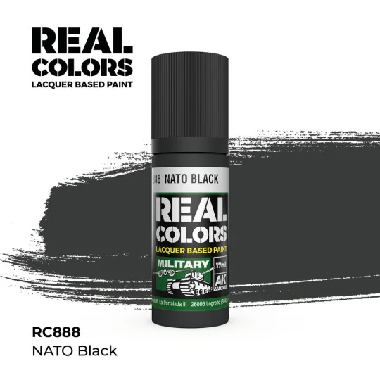 Real Colors: NATO Black 17 ml. - AK Interactive RC888