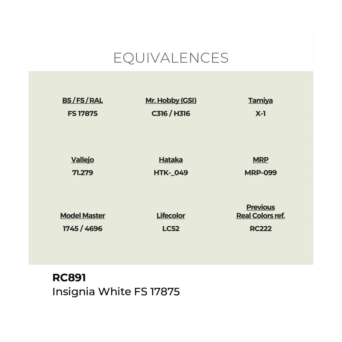 Real Colors: Insignia White FS 17875 17 ml. - AK Interactive RC891