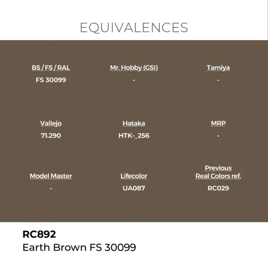 Real Colors: Earth Brown FS 30099 17 ml. - AK Interactive RC892