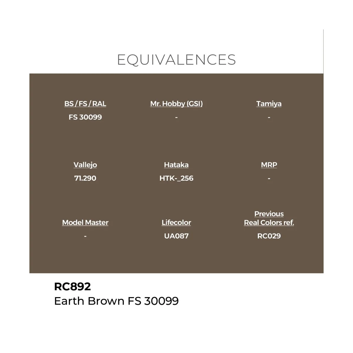 Real Colors: Earth Brown FS 30099 17 ml. - AK Interactive RC892